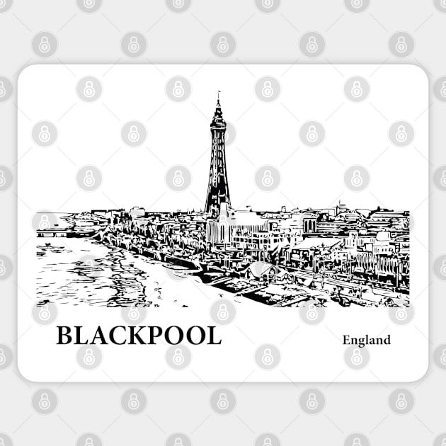 Blackpool England Sticker by Lakeric